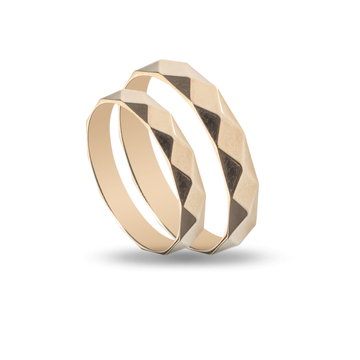 Βέρες Σετ Χρυσές με Σχέδιο MASCHIO FEMMINA SL70 - themelidisjewels